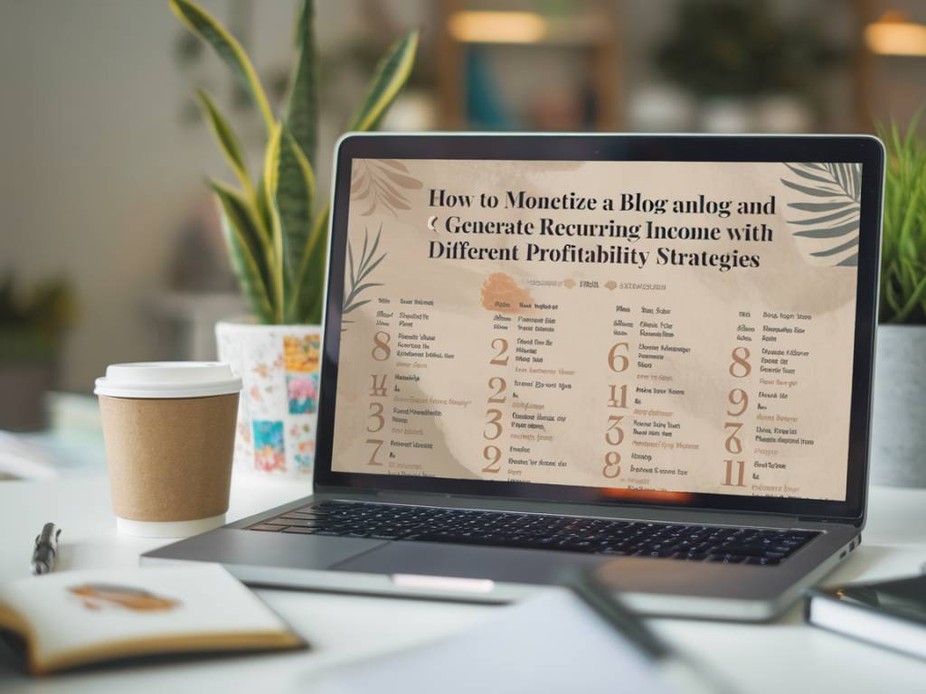Cómo monetizar un blog y generar ingresos recurrentes con diferentes estrategias de rentabilidad